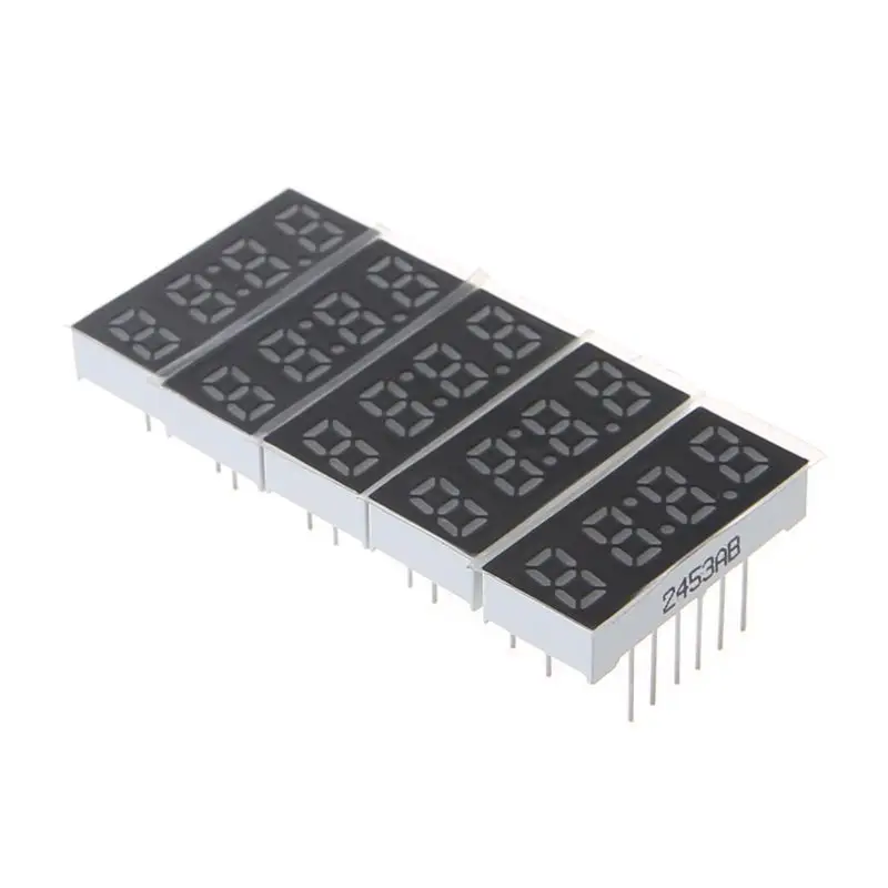 

5PCS LED Display Diugital Tube 0.25inch 4Digits Red Clock 7 Segment 14Pin 2453AS 2453BS