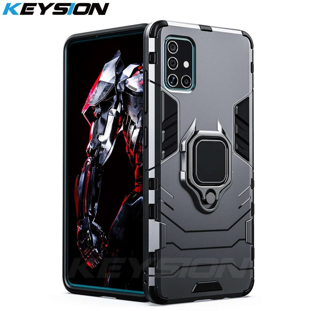 Ударопрочный защитный чехол KEYSION для Samsung Galaxy A71 A51 автомобильный держатель с