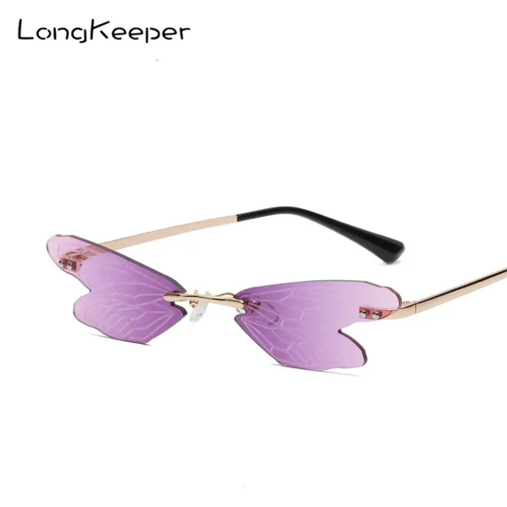 

Женские солнцезащитные очки без оправы, в стиле стимпанк