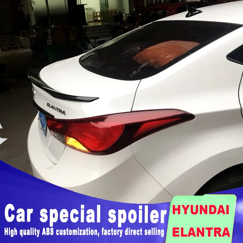 Новый стиль спойлера ДЛЯ HYUNDAI ELANTRA 2012 2013 2014 2015 2016 спойлер высокой твердости и
