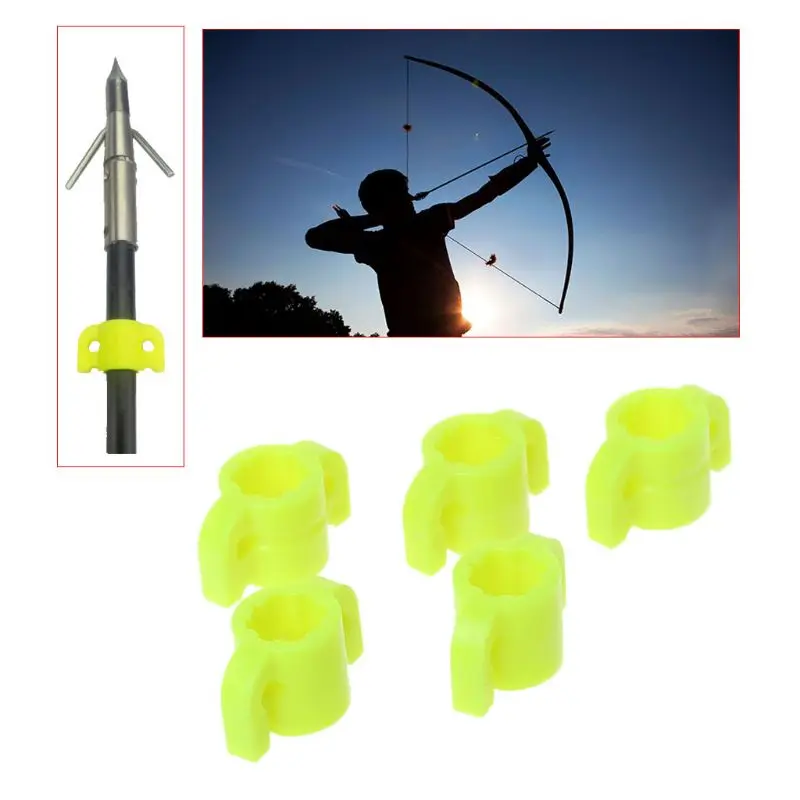 

5pcs Archery Slider Bow Fishing 8mm Diameter Arrow Safety Slide Shooting Hunting