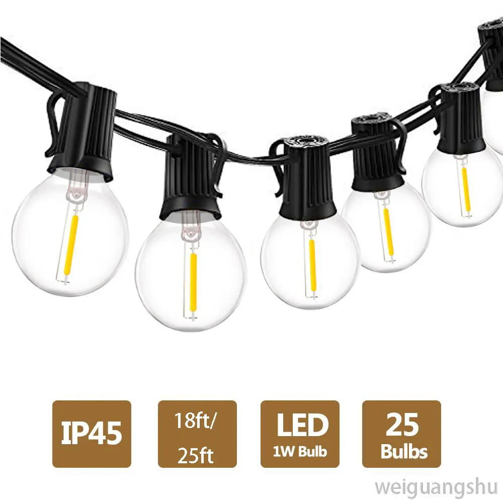 Водонепроницаемый наружный светодиодный светильник 10 м G40 лампа струнный можно