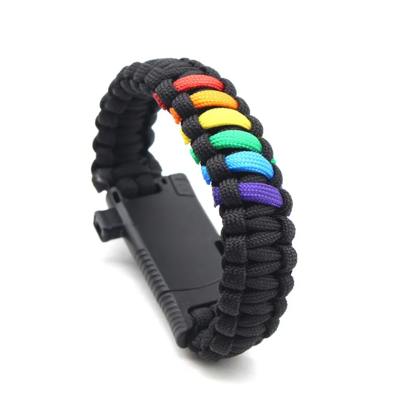 Открытый браслет 6 цветов для кемпинга походов аварийного тактического