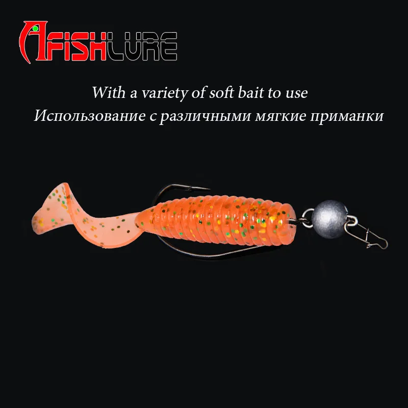 Afishlure 5 шт. в лоте Привести Вес поворотный Чебурашка грузило Jig Head свинцовые s