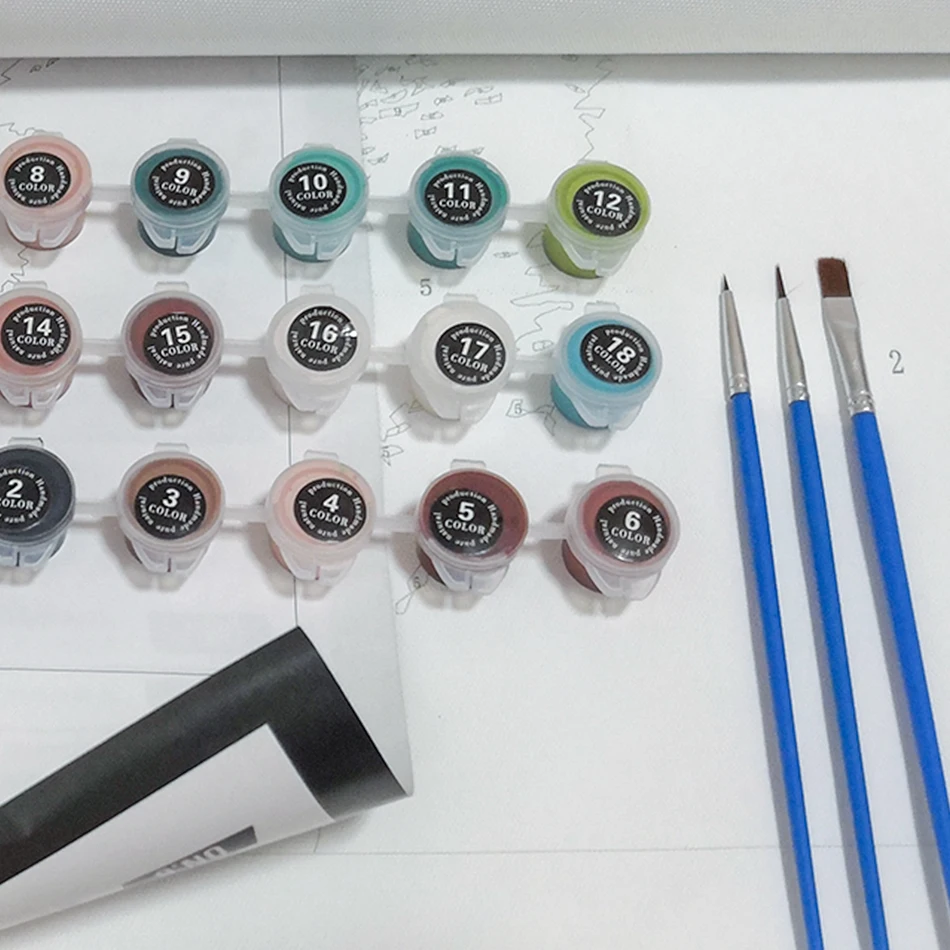 Картина с Бэтменом по номерам для взрослых масляная краска в рамке DC hero DIY