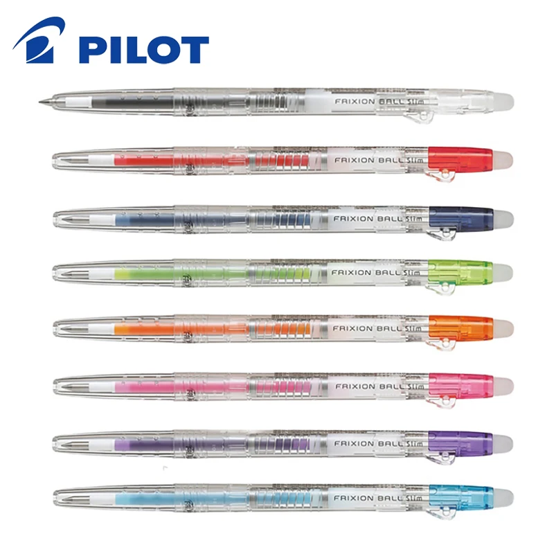 

Japan Pilot erasable gel pen 0.38mm transparent rod friction pen LFBS-18UF bullet head multi-color optional