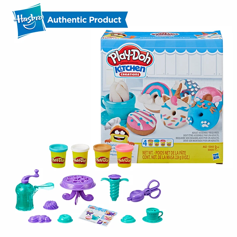 Hasbro Play-Doh кухня творения восхитительные пончики набор Play Doh нетоксичный Лепка глина Развивающие DIY игрушки для детей