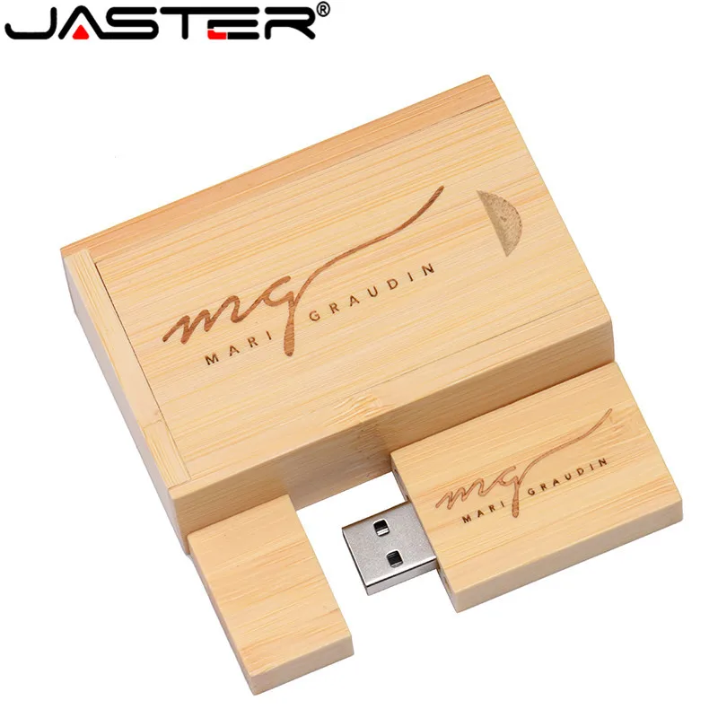 Деревянный USB флеш-накопитель JASTER 4 ГБ 8 16 32 64 с логотипом на заказ свадебный