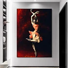 Современное художественное полотно страсть танца, настенное искусство, плакат с балериной, танцевальная r домашняя декорация, популярные постеры с персонажами для гостиной