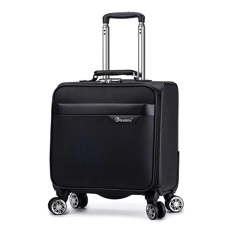 18   Travel suitcase on wheels Cabin carry on trolley luggage bag Men s business suitcase fashion waterproof oxford luggage bag