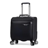 18 travel suitcase on wheels cabin carry on trolley luggage bag mens business suitcase fashion waterproof oxford luggage bag