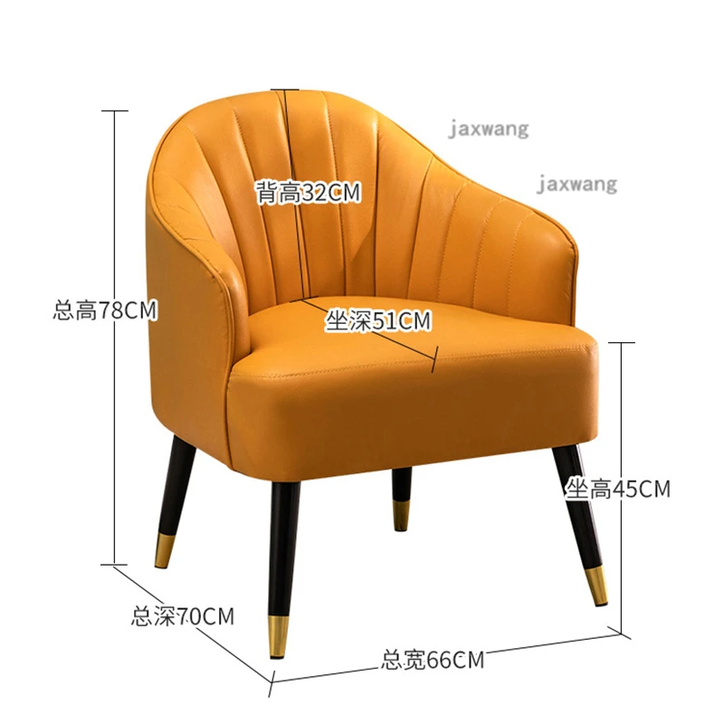 Роскошный кожаный одноместный диван Nordic Lazy для отдыха гостиная диваны мебель