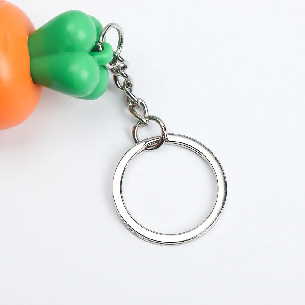 Милый Креативный светодиодный светильник в виде моркови брелок со звуком мини