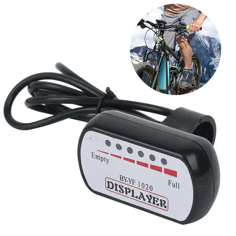 Портативный индикатор заряда аккумулятора для электровелосипеда 24 В|Аксессуары