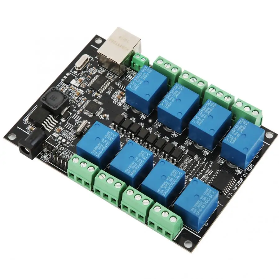 1 шт. сетевое реле RJ45 для модуля управления PLC 8 канальный промышленный