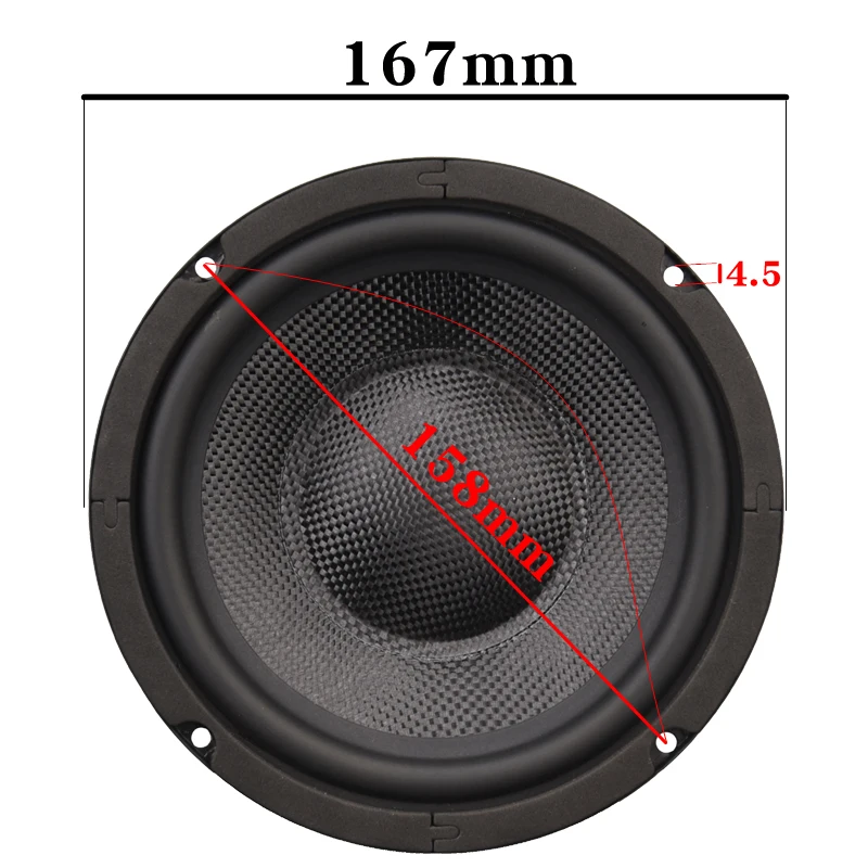 HIFIDIY LIVE Hi Fi аудио 6 5 дюймов "мидбаса НЧ динамик узел для самостоятельной сборки 8