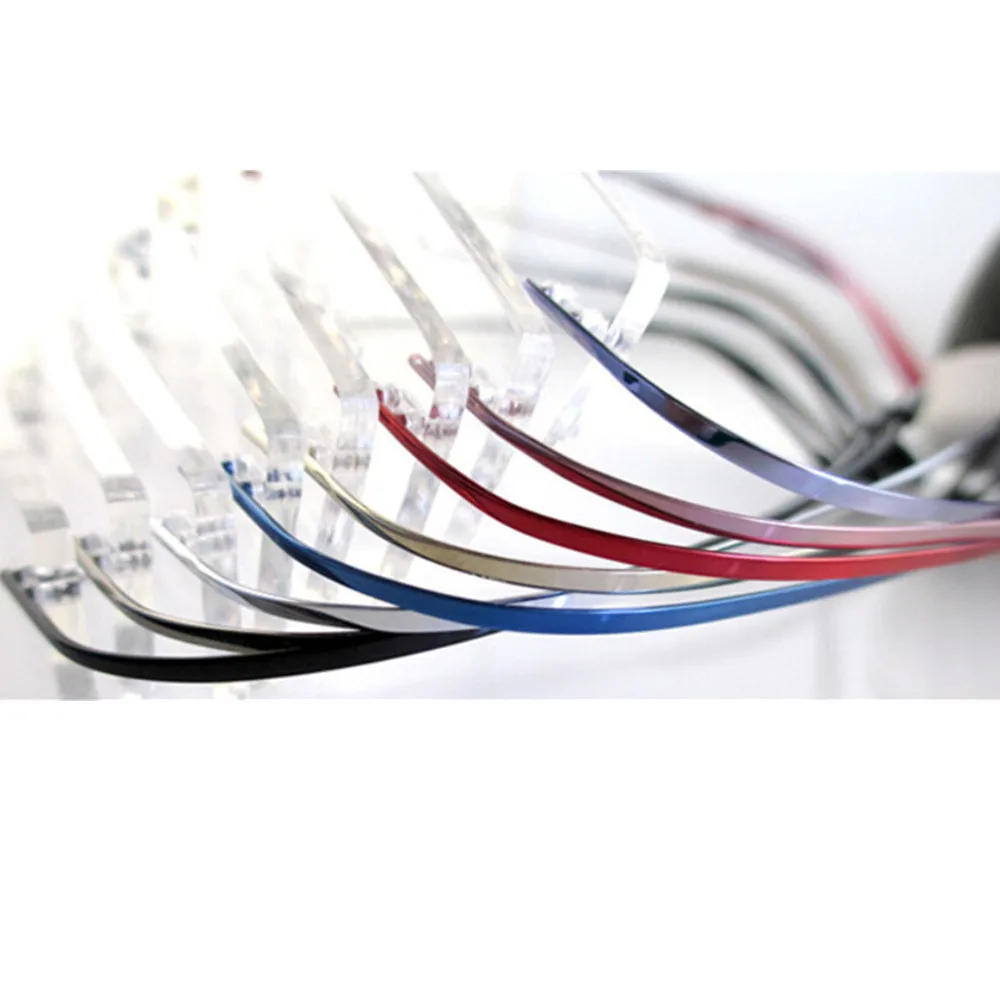 Супер чистый Титан Гибкая без оправы для очков светильник Вес близорукость Rx