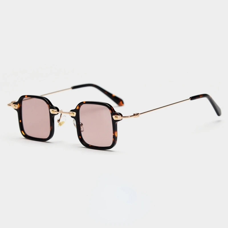 

T21001New style personality plate metal polarized sunglasses men and women square street sunglasses UV400