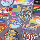 Нашивки Love is Love, ЛГБТ-патчи для геев, гордости, патчи для одежды, наклейки, радужные нашивки на одежду, аксессуары в полоску