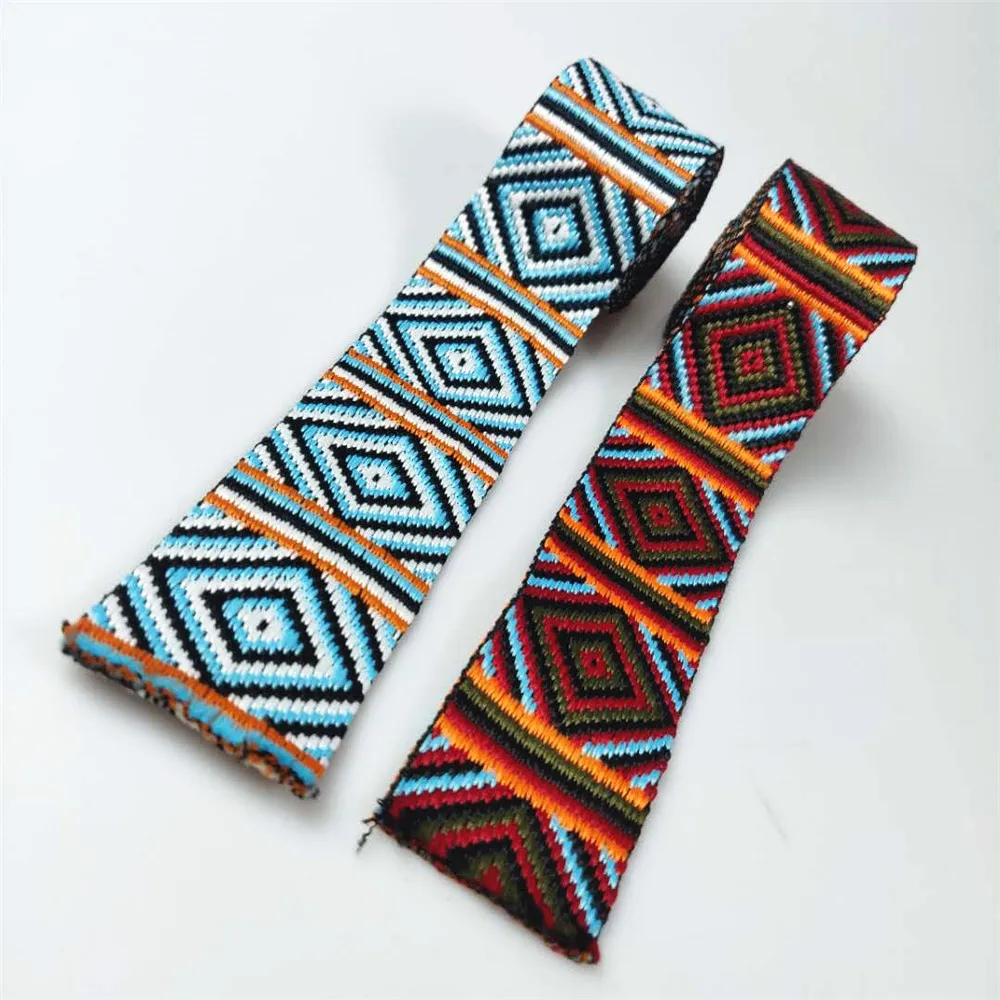 Лента из полиэстера с вышивкой шириной 4 см толстая швейная лента для одежды