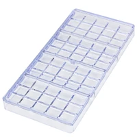 free shipping plastic 3d classic square shape chocolate mold diy form cooking mould cc0004
