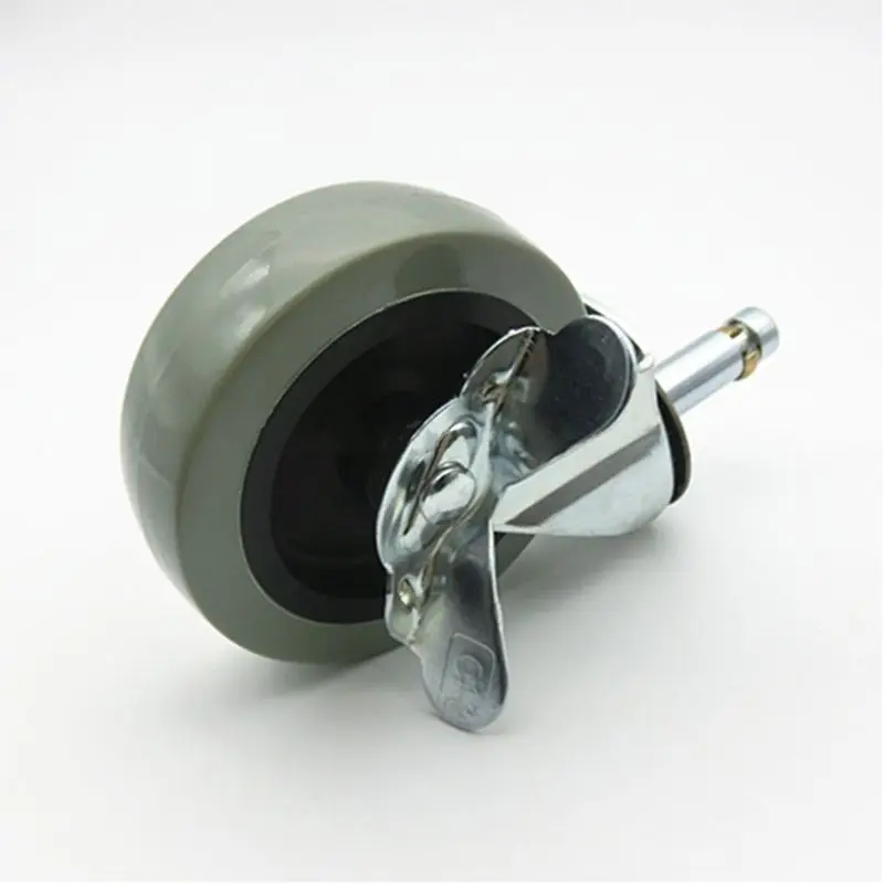 

5 Pcs Office Chair Caster Wheels with Brake Replacement Chair Csters Soft Safe Rollers Furniture Hardware