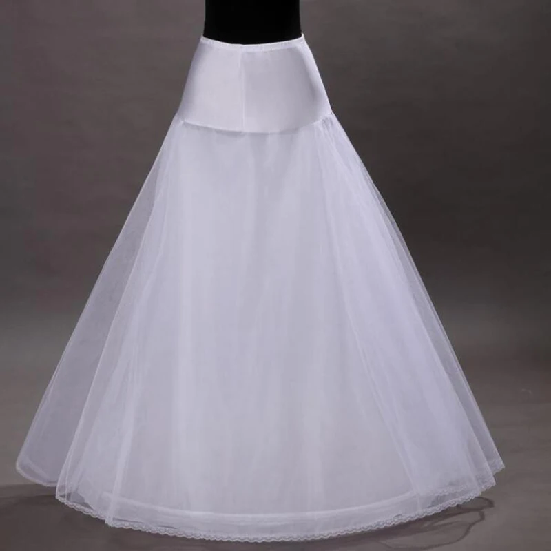Cheap In Stock One hoop Two layer Tulle A line Petticoat Bridal Wedding Petticoat Underskirt Crinolines for Wedding Dress sue mackay surgeon in a wedding dress