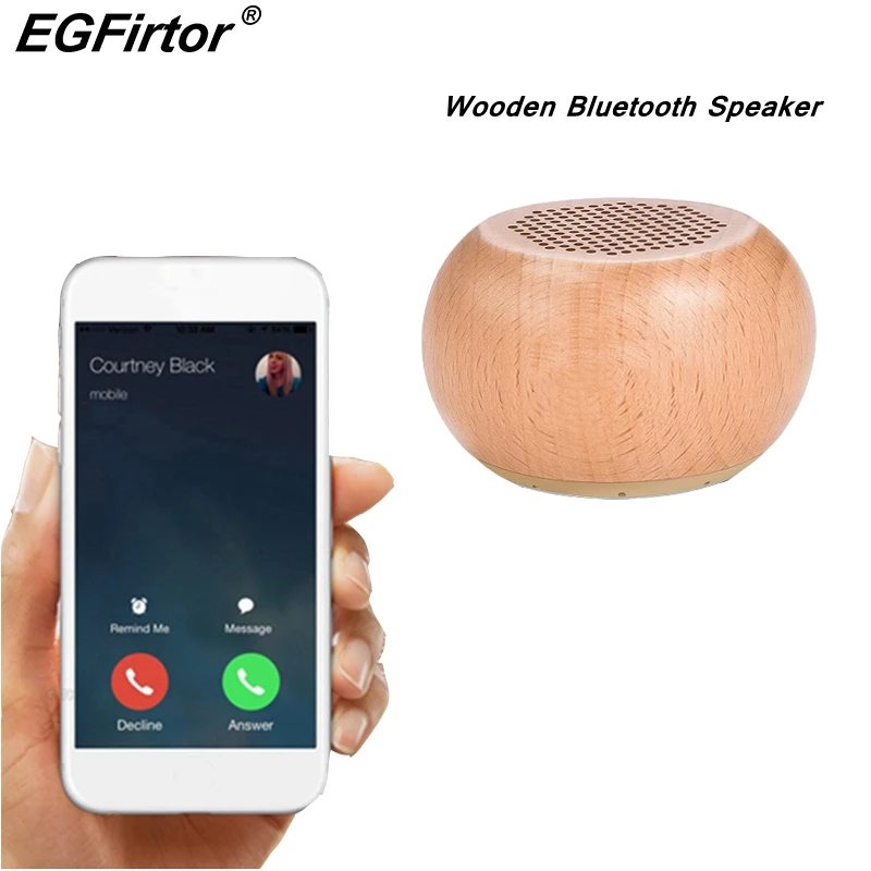 Портативные мини Bluetooth деревянные колонки MP3 Музыка беспроводные стерео