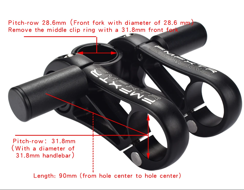 FMFXTR Latest Bicycle Stem Double Adjustable Angle MTB Road mountain Bike Stem Aluminum alloy 6061 for 31.8mm/28.6mm Handlebar