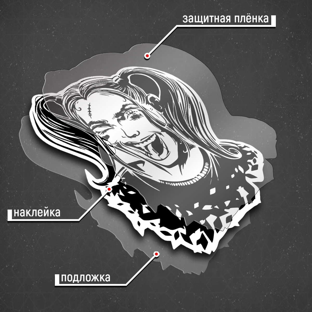 Наклейка на авто &quotХарли Квинн&quot 19x24 см | Автомобили и мотоциклы