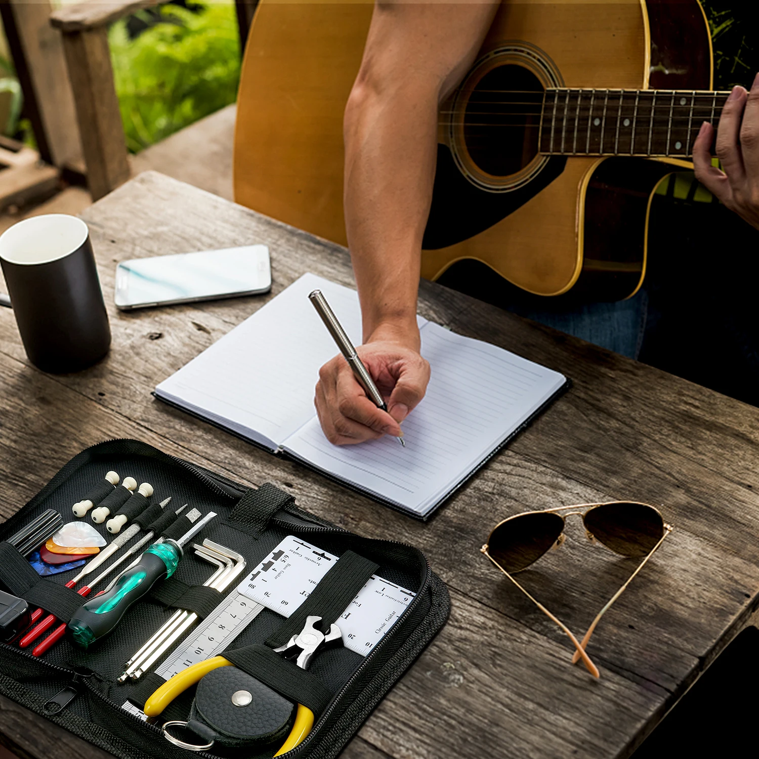 gitarre reparatur tool kit elektrische akustische gitarre ukulele reparatur wartung reinigung werkzeug zubehör kit free global shipping