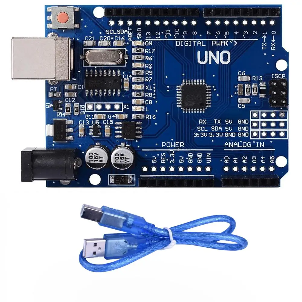 Стартовый комплект для UNO R3 соединительный провод Arduino макетной платы usb кабель 9 В