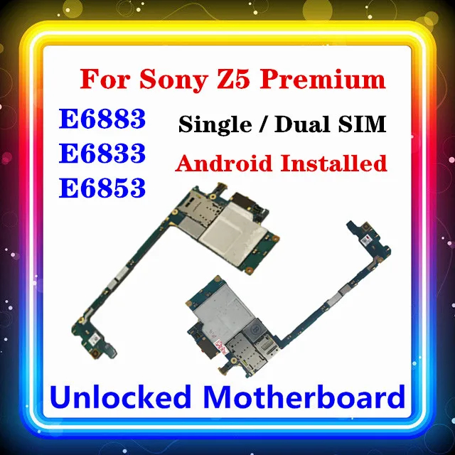 Для Sony Xperia Z5 Premium E6853 материнская плата E6883 E6833 с чипами для Android OS|Антенны мобильных