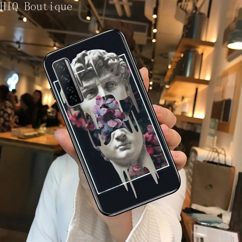 

Hard to break Phone Case For Huawei Nova 2 3 4 5 6 7 8 SE i E Pro Lite Black Etui Coque Painting Hoesjes comic fashion