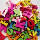 Детский Деревянный алфавит сделай сам, образовательные буквы, красочное ремесло, головоломки, игрушки для детей