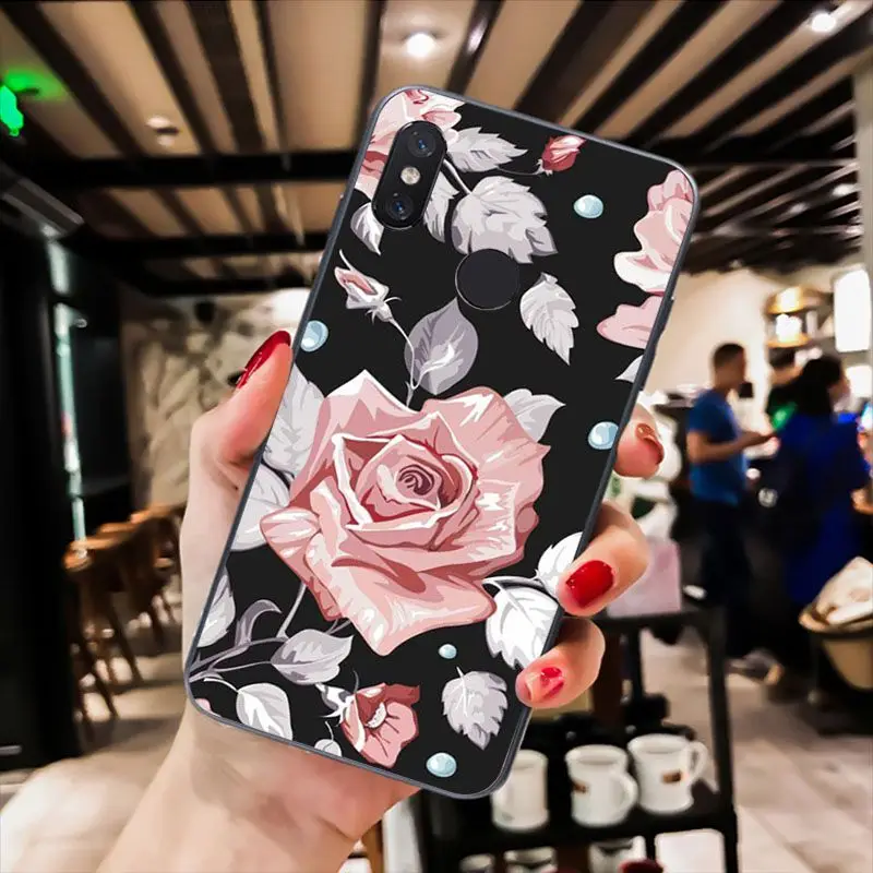 MaiYaCa красная бабочка на белой розы цветок чехол для телефона для Xiaomi Redmi8 4X 6A S2 5A Redmi 5 5Plus Note7 8Pro 7A 6A