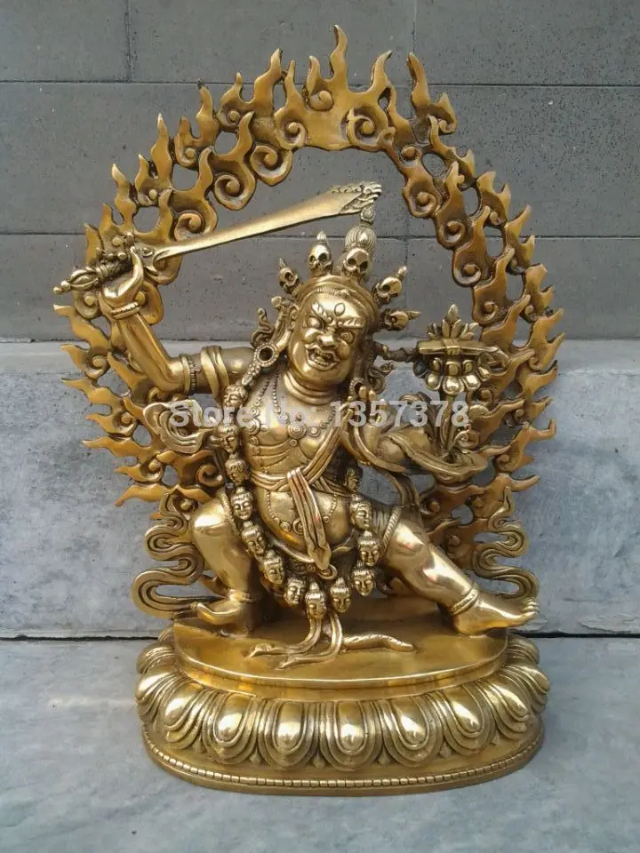 

Tibetan Buddhist bronze MANJUSHRI buddha statue 30cm