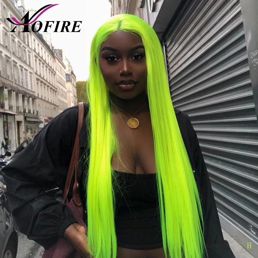 Зеленый цвет парик полный шнурок человеческие волосы парики с детскими волосами