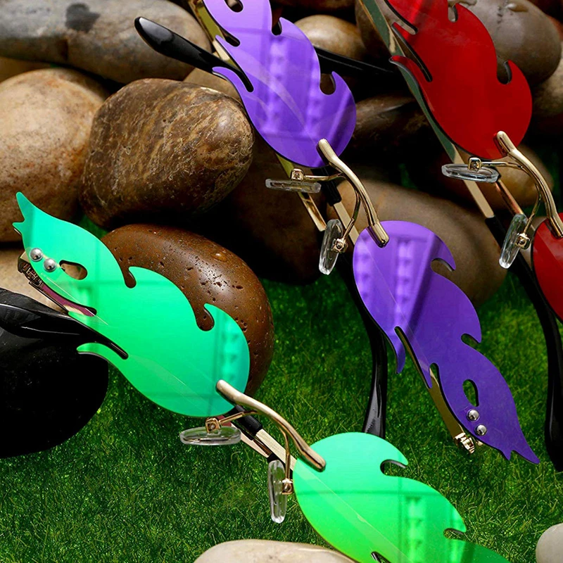 Светящиеся светоотражающие солнцезащитные очки цветные фейерверк женские