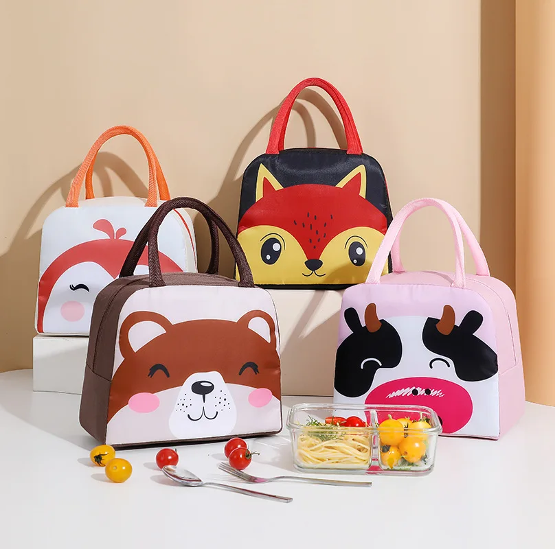 

New Baby Milk Bottle Insulation Bag Cute Cartoon Waterproof Baby Food Thermal Bag Children Adult Oxford Travel Picnic Lunch Bag
