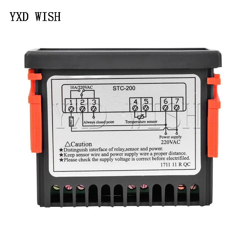 

STC-200 220V Temperature Controller Refrigerator Defrosting Alarm Thermostat Regulator Heating Control Thermoregulator 220 V
