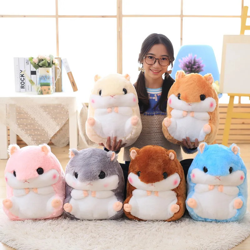 

Zqswkl 40cm hamster pillow car pillow quilt dual-purpose cushion air conditioning stuffed animals girls soft pillows decor home