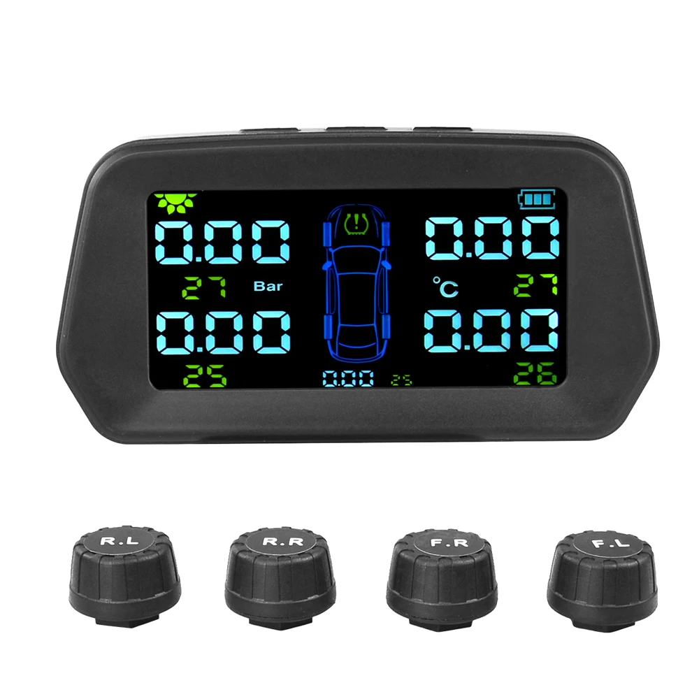 Система контроля давления в шинах TPMS на солнечной батарее система с 4 внешними