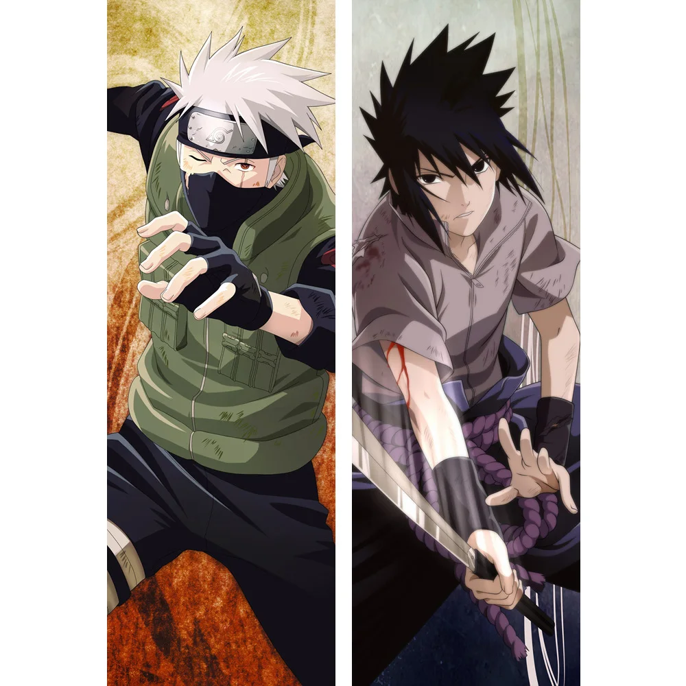 64011 MGF Наруто Аниме Подушка «Dakimakura» чехол Uzumaki Наруто Хатаке Какаши hug Чехол для подушки - Цвет: 64011