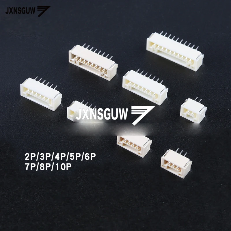 

40PCS GH1.25 2P/3P/4P/5P/6P/7P/8P/10P horizontal paste 1.25mm pitch connector with buckle and lock connector