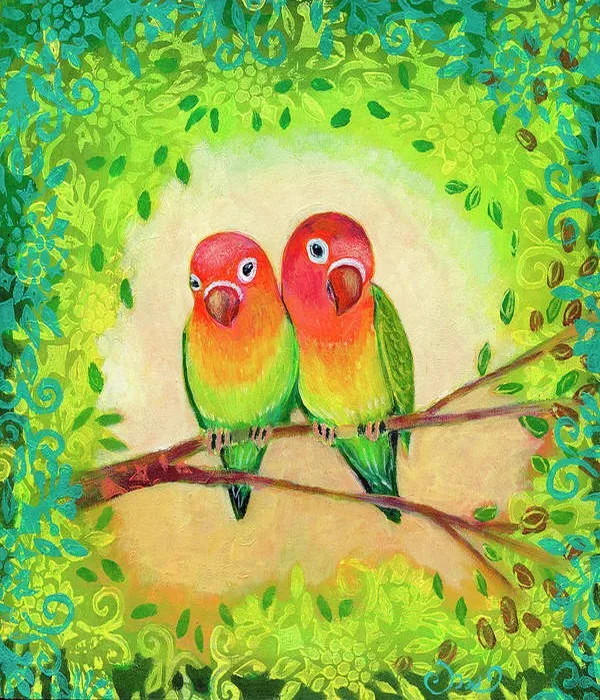 

JMINE Div 5D Colorful Bird Tree parrot Full Diamond Painting cross stitch kits art High Quality Animal 3D paint by diamonds