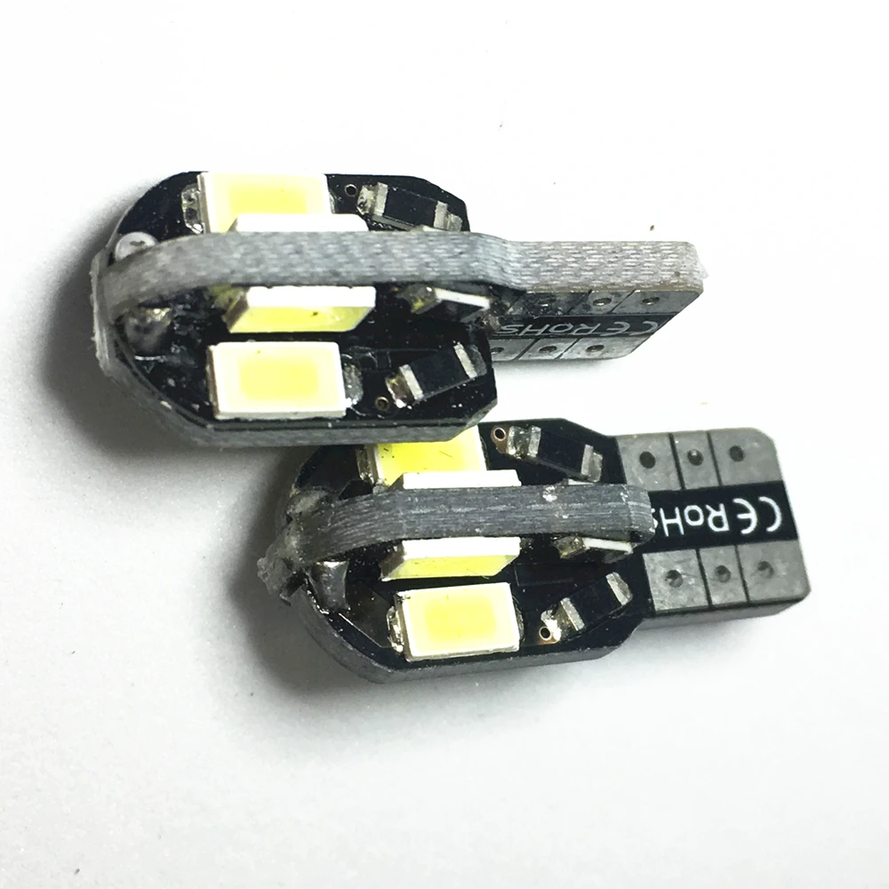 20 шт., W5W T10 светодиодный ные лампы Canbus 5730 8SMD, Автомобильный интерьер, карта, Купольные огни, парковочные фонари, фотосвет, автоматическая сигнальная лампа 12 В 6000K W5W 194 светодиодный
