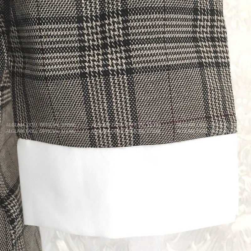 Autumn Notched Vintage Plaid Vestidos Bowknot Half Sleeve Knee-Length Bodycon Pencil Office Work Cloth Dress