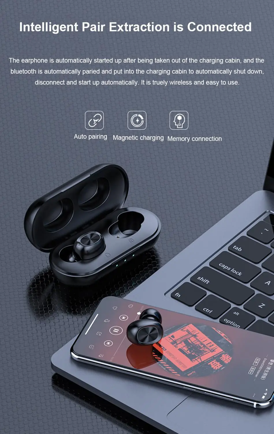 TWS-стереонаушники с поддержкой Bluetooth 5 0 и сенсорным управлением | Электроника