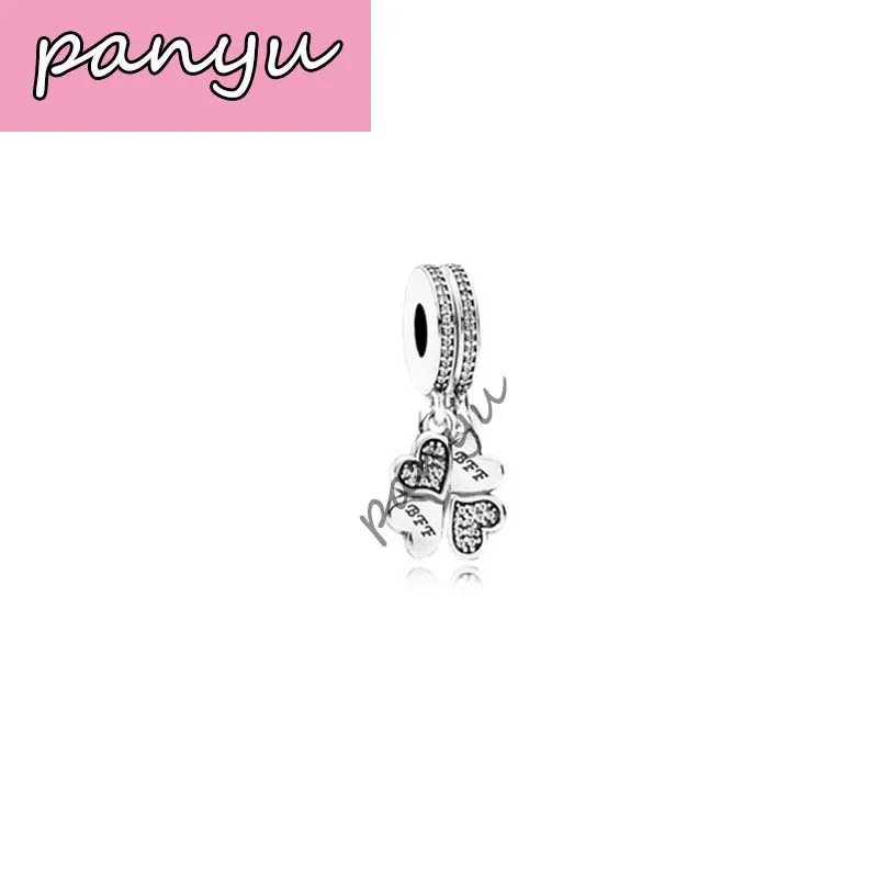 Pandoras Подвески Серебро 925 кулон в форме сердца подходит для браслета Pandoras DIY аксессуары праздничные подарки - Окраска металла: Светло-желтый цвет